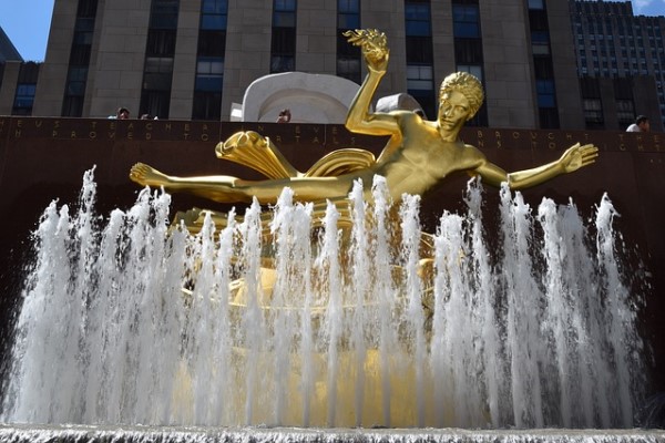 Prometheus Fountain Rockefeller Center Manhattan NYC
