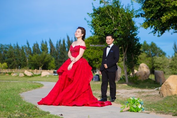 Red Wedding Dress Asian Bride
