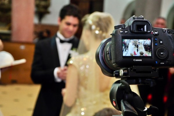 Wedding Videographer Camera Backstage